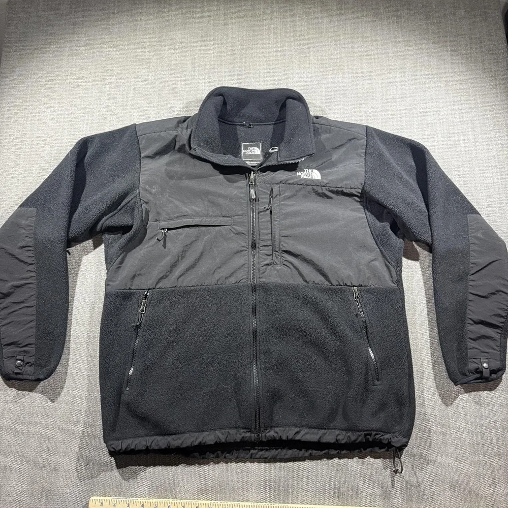 The North Face Jacket Mens XL Black Denali Fleece Full Zip Hiking Outdoor